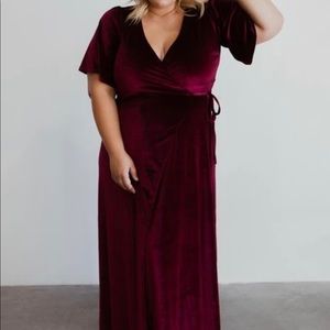 Baltic Born Meghan Velvet maxi wrap dress